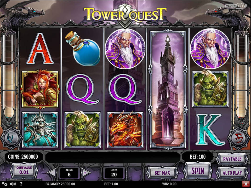 Tower Quest เกมสล็อตเล่นง่าย 2022