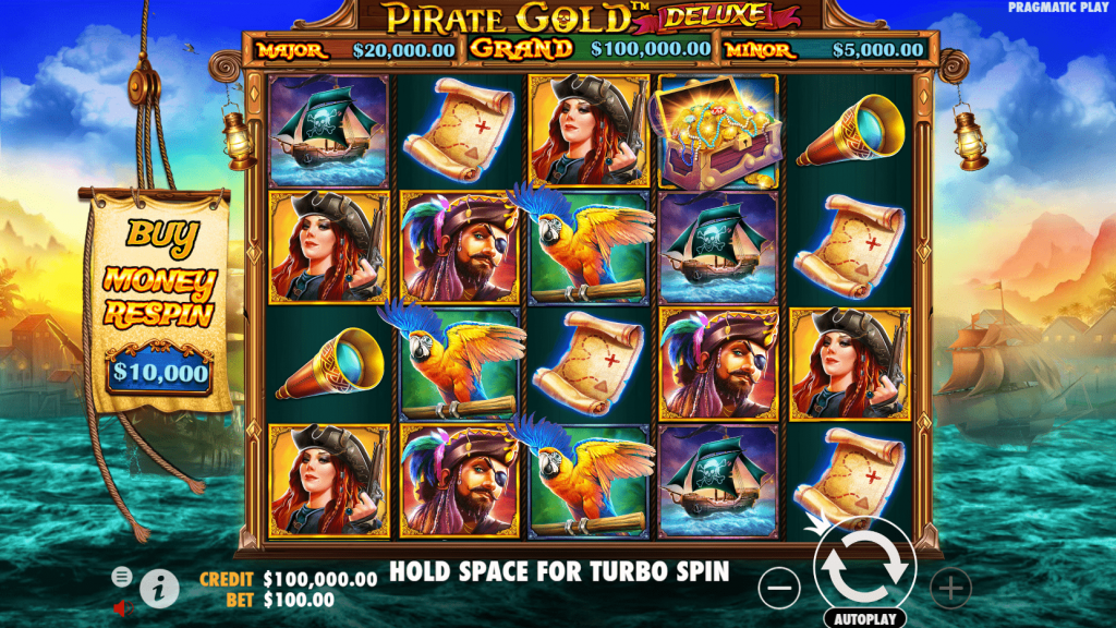 Pirate Gold Deluxe รีวิวสล็ออตค่ายดัง