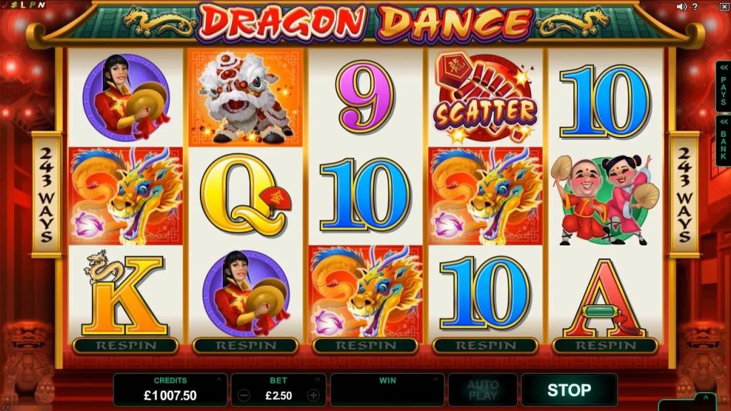 Dragon Dance เกมสล็อตออนไลน์เล่นง่าย