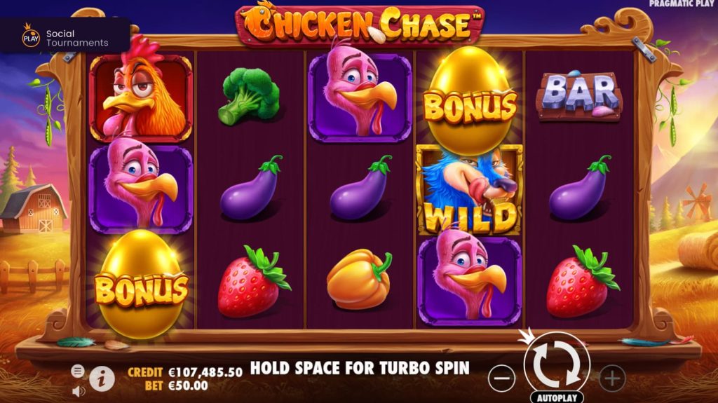 Chicken Chase เกมสล็อตสุดฮิตโบนัสแตกดี